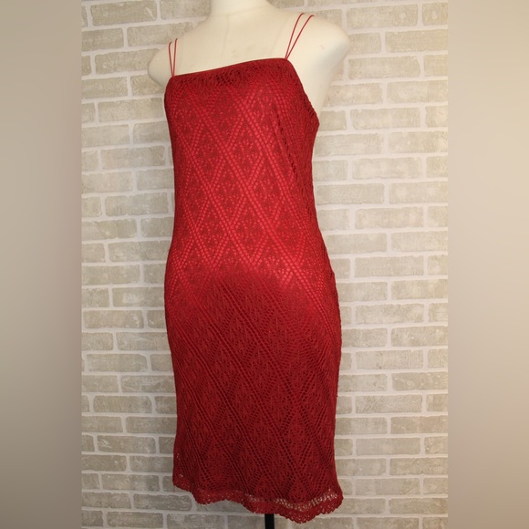 Red crochet dress - Picture 1 of 7
